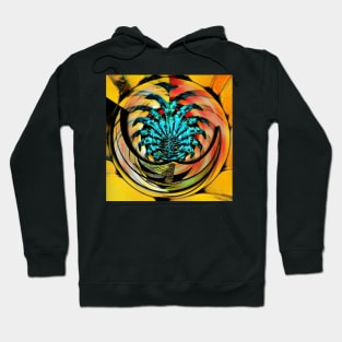 Color wheel Sphere pin Hoodie